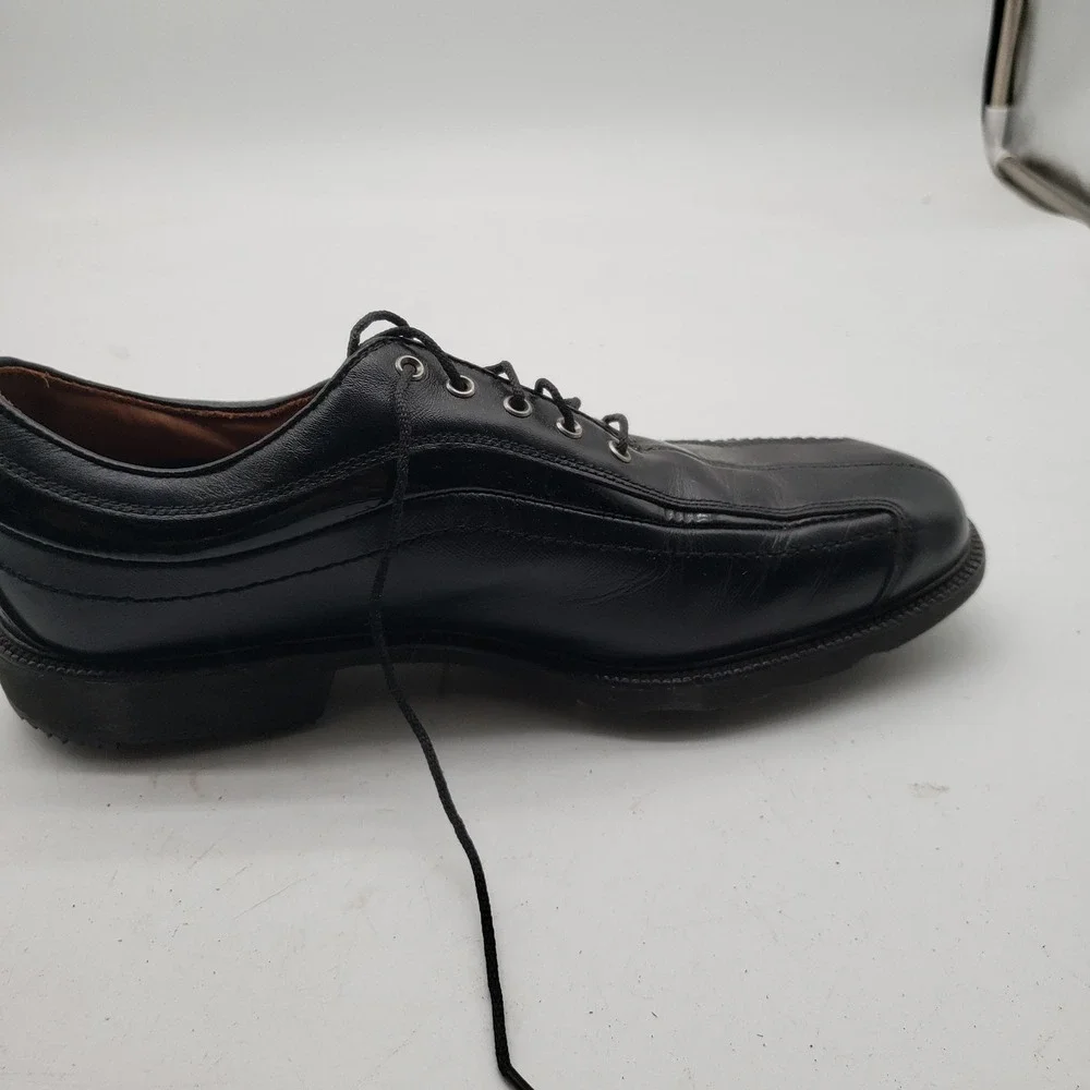 FootJoy Golf Shoes Mens Size 8 Black Leather Spiked Icon Athletic‎ 52366